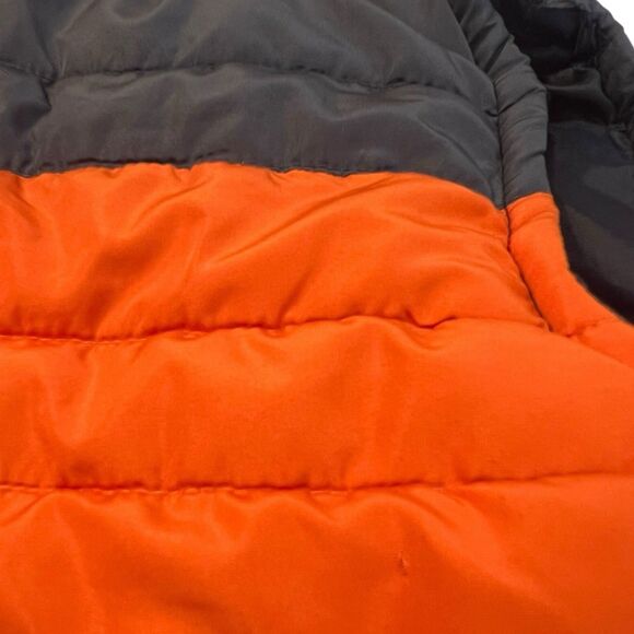 U.S. Polo Assn Toddler 2T Puffer Vest Orange Black Gray Colorblock Fall Layering - Picture 8 of 9